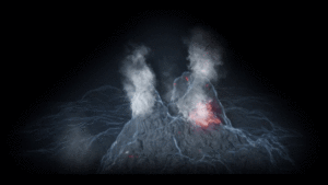 Извержение вулкана 